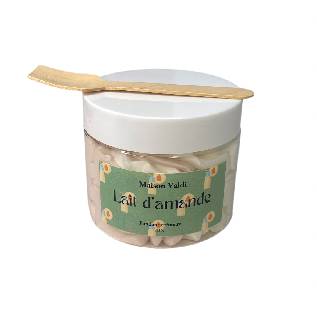 Fondant crémeux lait d'amande